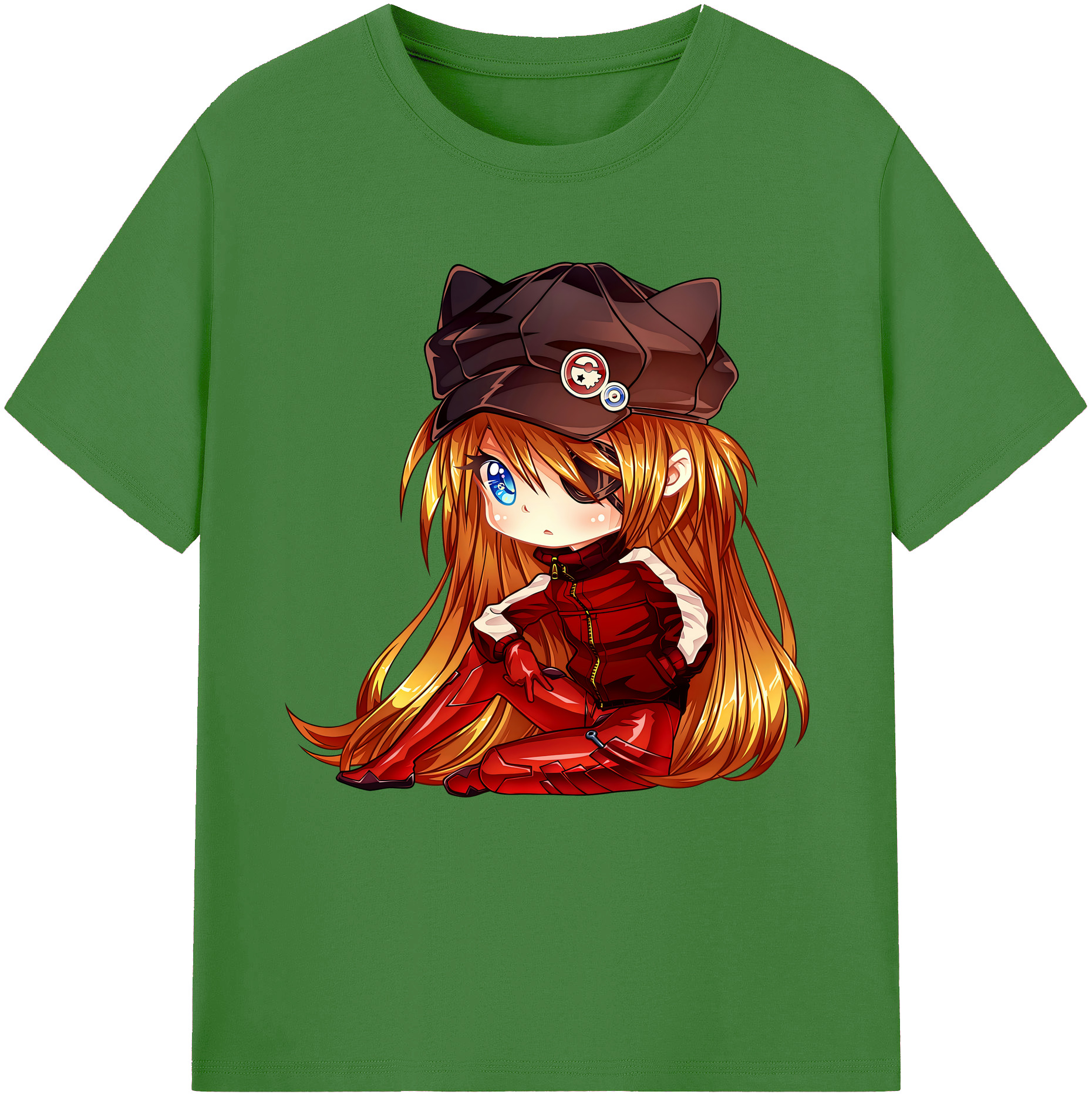 （画像用） EVA 新世紀エヴァンゲリオン レディースカジュアルプリントTシャツ（綿100％）